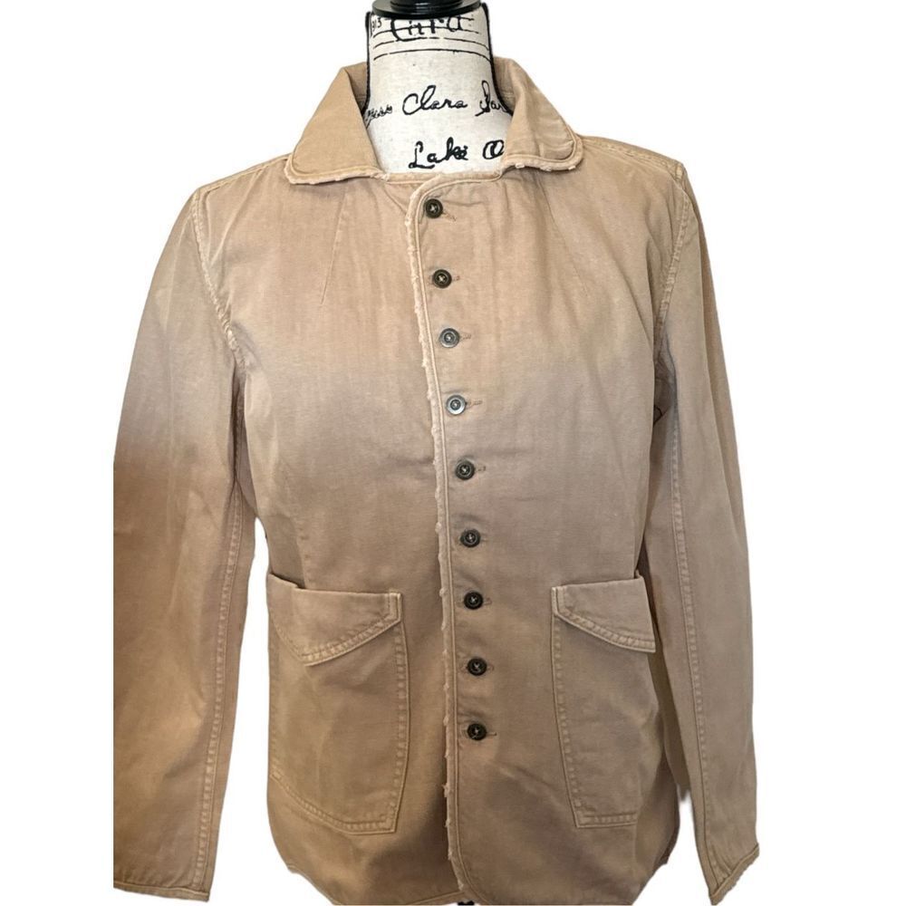 Free People X Sandrine Rose Women's Beige Pockets Collared Jacket Size Small NWT - Picture 2 of 9